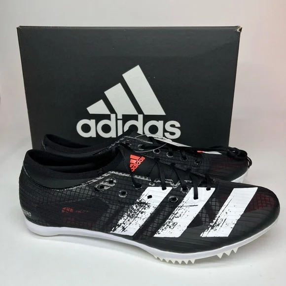 Adidas Adizero Ambition EG1208 Mens Black Spiked Track and Field Shoes Size 11.5 - Picture 4 of 7